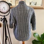 EXPRESS  Grey Drapey 3/4 Length Sleeve Sweater Photo 2