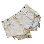 We The Free  (Free People) Dayflower White Denim cut-off Shorts Photo 2