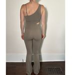 JoyLab  Asymmetrical Flare Bodysuit Taupe Size XS Photo 4