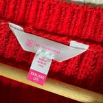 No Boundaries  Red Chunky Cropped Fringed Sweater Pullover XXXL 3X Photo 5
