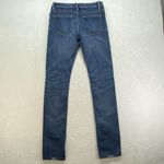 Elie Tahari Jeans Women's 27 Blue Slim Straight Leg denim no size tag worn hem Photo 7
