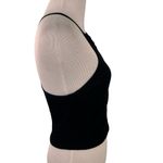 Fabletics  Black Braided Ribbed Seamless Tank Top Size Medium Photo 4
