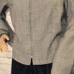 Vintage 1990s Y2K Dress.com Houndstooth Check Blazer Medium? Black Photo 2