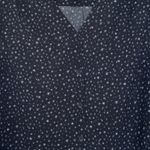 CAbi Astral Blouse, Navy Blue Sleeveless Top, Star Print Button Up, extra small Photo 4