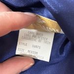 VTG Inner Most Lingerie Slip Dress Nightgown Lace Trim Satin Navy Blue Mini Med Photo 7