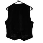 Eagle Eye Vintage 90s Holiday Evening Black Velvet Vest Womens Size Medium Photo 5