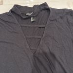 Forever 21 Black Cut Out Front T Shirt Photo 2