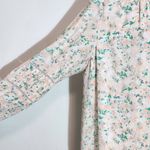 Kaari Blue Peach and Green Peasant Blouse Size 2X Plus Size Peach Floral Blouse Photo 6