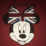 Disney  X FOREVER 21 London Minnie mouse red long sleeve oversized size SP Photo 2