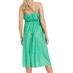 ASOS Maternity Green Cami Plunge Midi Dress Blouson Top Polka Dot size 16 Photo 2