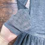 Simkhai Jonathan • grey wool knit drop waist dress mini sweater back v neck Photo 4