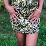 MODA Silky Leaf Print Sexy Mini Dress‎ Size 0 Photo 0