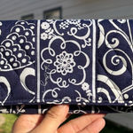 Vera Bradley Navy and White Floral Wallet Photo 0