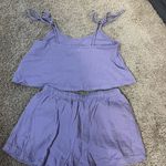 Colsie Lavender Tank Top and Shorts Set Purple Size M Photo 3
