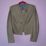 Doncaster Sport Size 8 Blazer Tan Collar Buckle Front Jacket Photo 0