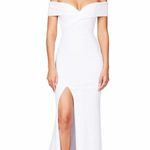 Nookie Neptune Gown Size XS White High Slit Wedding Bridal Mermaid Train Photo 3