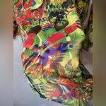 Mix Nouveau green tropical sheer coverup/tunic Size XL Photo 4