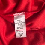 Woman Within Velour Tunic Blouse Size 2X Red Soft Comfy Easy Wear And Maintainance Red Fall Photo 8