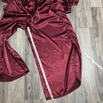 BB Dakota  ,wine Red Satin Pajama Set – Silky 2-Piece Sleepwear. Photo 4