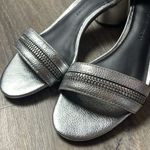 Rebecca Minkoff Ortenne Silver Leather Ankle Strap Sandal Photo 11