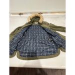 Jack by BB Dakota Womens Olive Green Faux Fur Hooded Anorak Parka Jacket Photo 6