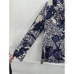 Tory Burch  Blouse‎ Women 4 Purple Floral 100% Silk Y2K Retro Preppy Funky Rave Photo 2