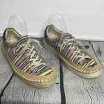 Sam Edelman  Kavi Stripes Canvas colorful sneaker size 8.5 Photo 1