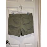 Talbots  Women's Perfect Short Olive Green Flat Front Casual Shorts Size 16P Photo 3