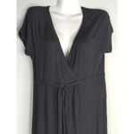 Nicole Miller Women's V-Neck Tie Front wait Mini Casual Dress Black Medium NWT Photo 1
