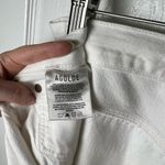 AGOLDE  Criss Cross High Rise Straight Leg Organic Cotton White Jeans 32 Photo 6