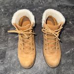 Cliffs by WHITE MOUNTAIN Faux Fur Trim Lace Up Boots Size 8M NWOT Tan Photo 3