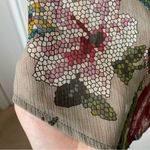 H.I.P. Multicolor Floral Ruffle Blouse Size M Photo 5