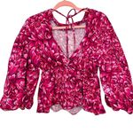 Kika Vargas X Target Floral Blouse Pink XS Photo 5