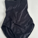 Mirella  Leotard Black with lace crisscross strap detail. Size small Photo 0