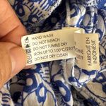 Poupette St. Barth halter T back romper blue white abstract print size Small Photo 13