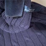 Ralph Lauren  Navy V-Neck Cable Knit Sweater Photo 6