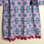 Cabana life upf 50+ floral off the shoulder geometric beach boat dress size L Blue Size L Photo 3