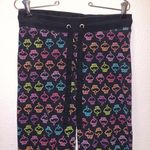SO  Intimates black neon cupcakes pajama pants Photo 1