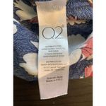 Q2 Tie Front Top‎ Womens Small Floral Office Cropped Relaxed Fit 3/4 Sleeve Photo 4