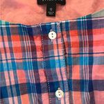 Talbots plaid belted madras tank dress size 12 Photo 2