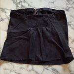 Quince NWT 100% European Black Linen Strapless Top Sz M Photo 3