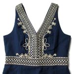 Lilly Pulitzer NWT Aveline Shift in True Navy Gold Cording Dress 4 $228 Photo 2