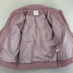 Elodie Plush Fleece Teddy Coat Jacket Dusty Rose Pink Women's Medium Photo 2