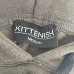 Kittenish  Pullover Drawstring Hoodie Dusty Brown Womens Medium Photo 2