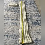 Cozy Hand Knit Cream Hat and Scarf Set White Photo 4