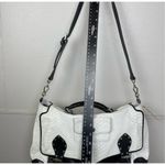 Rebecca Minkoff NWOT  Genuine Leather Snakeskin Top Handle Crossbody Flap Bag Photo 3