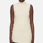 Helmut Lang Off White Ivory Asymmetric Sleeveless Tank Top S Photo 0