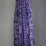 Apt. 9 Y2K  Blue Purple Floral Paisley Maxi Sun Dress M Photo 0