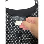 All that jazz Dress Black Long Sleeve Maxi Party Career Vintage 90s Houndstooth Photo 4