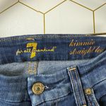 7 For All Mankind Medium Wash Kimmie Straight-Leg Jeans - Size - 27 Photo 5